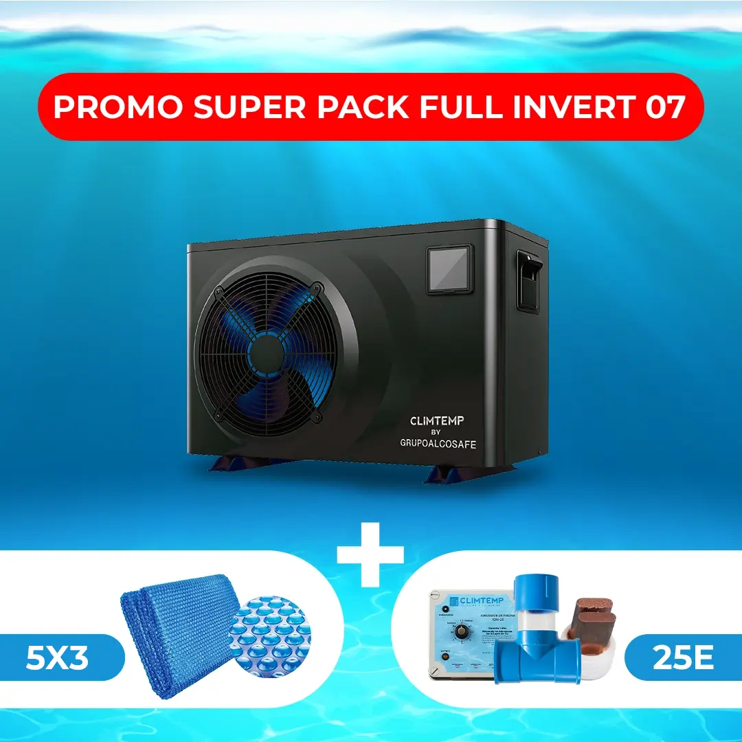 Promo Super Pack Full Invert 07  (Bomba de Calor Full Invert 07 + Manta 6x4 + Ionizador 25E)