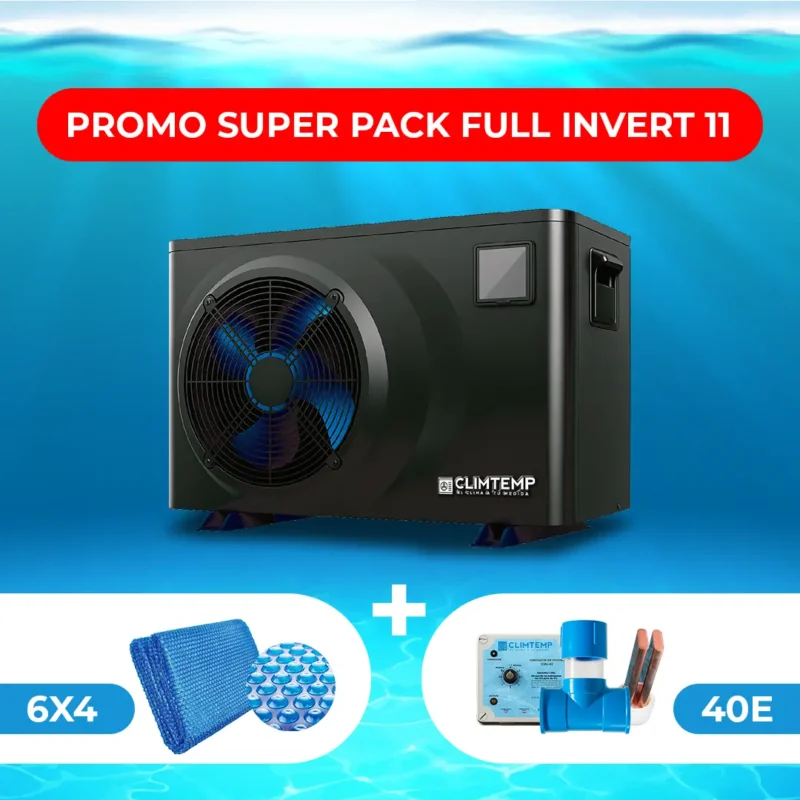 Promo Super Pack Full Invert 11 (Bomba de Calor Full Invert 11 + Manta 6x4 + Ionizador 40E)
